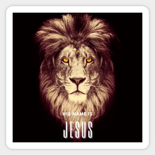 The Lion of Judah is Jesus V3 Sticker